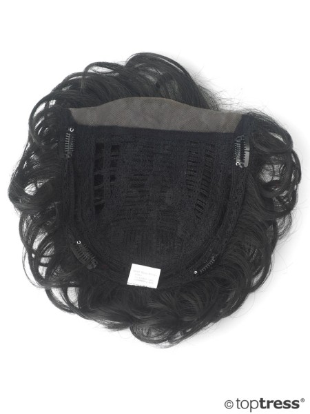 Topper Doris naturschwarz, Thermosilk, Lace Front