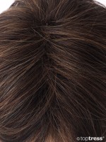 Vorschau: Perücke Iris Thermosilk dunkelbraun kupfer gesträhnt Vorschau: Perücke Iris Thermosilk dunkelbraun kupfer gesträhnt