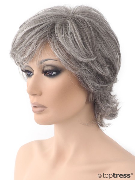 Perücke Veronika Thermosilk grauer Mix