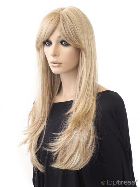 Perücke Beverly Thermosilk blond gesträhnt