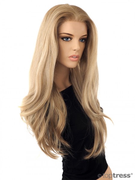 Perücke Camille Lace blond mit Highlights