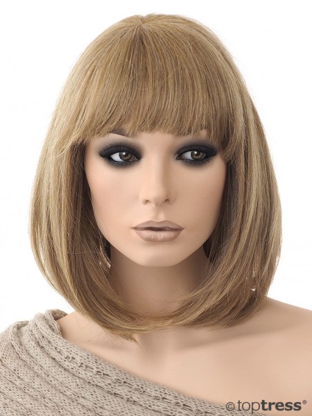 Perücke Ornella Thermosilk Monotop Bob aschblond