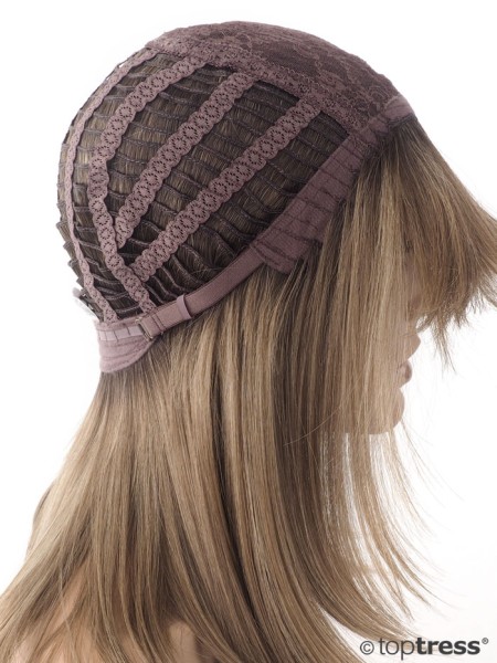 Perücke Lina Thermosilk aschblond mit dunklerem Ansatz