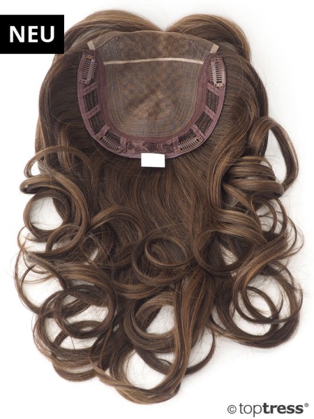 Topper Olivia mittelbraun Monotop Lace Front Thermosilk® 