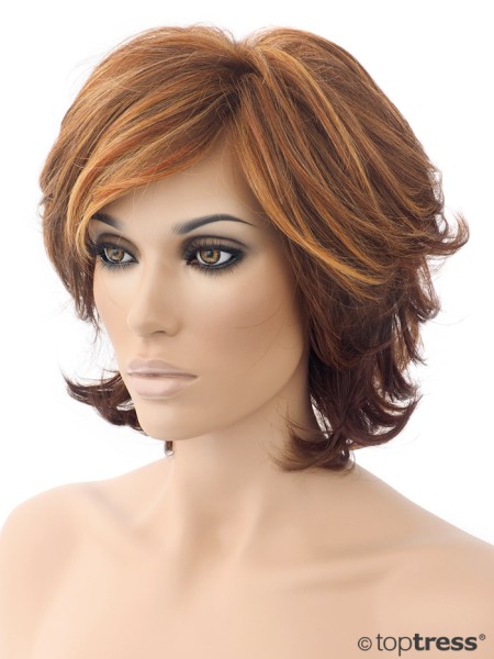 Perücke Dalia Thermosilk, kupfer/rotblonder Mix mit dunklerem Nackenbereich