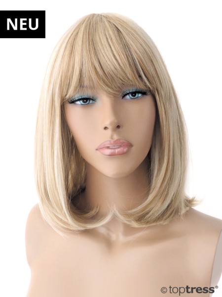 Perücke Jana Thermosilk blond leicht gesträhnt