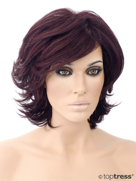 Perücke Dalia Thermosilk aubergine/bordeaux-Mix