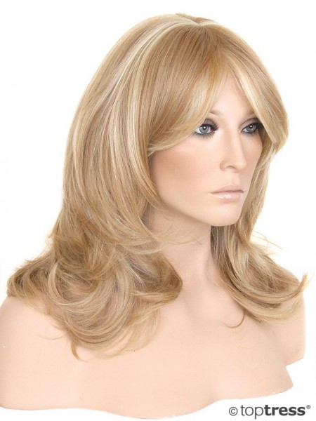 Perücke Celine Thermosilk blond mit Highlights