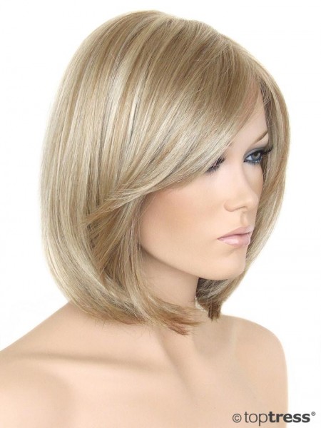 Perücke Lydia Monotop blond gesträhnt