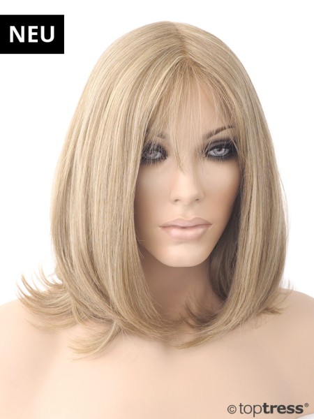 Perücke Dolores aschblond, Thermosilk, Lace Front und Scheitel